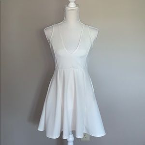 White mini dress